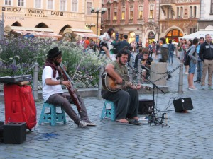 2 Italiaanse straatmuzikanten