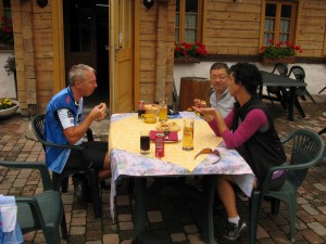 De lunch met Renate en Christian