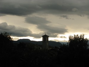 Het uitzicht vanuit de hotelkamer