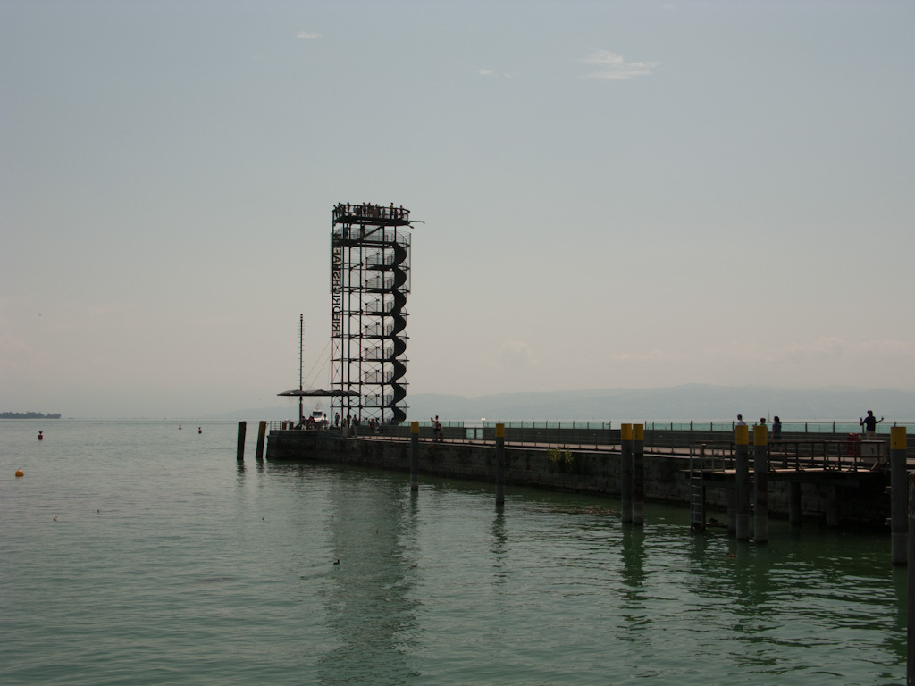 De uitkijktoren in Friedrichshafen